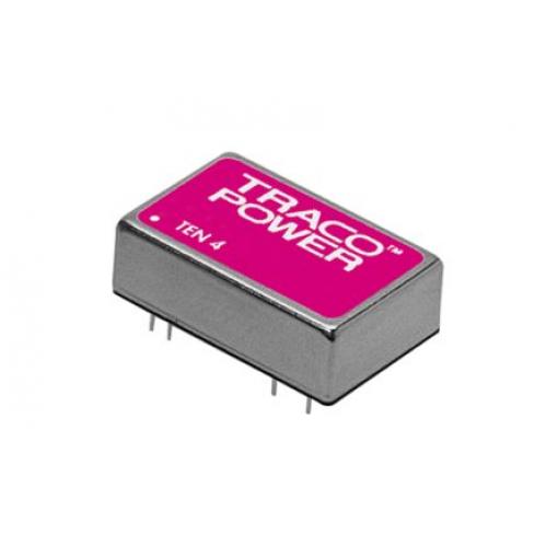TRACOPOWER Měnič DC/DC TEN 4, výstup: 12 V dc 1.5 kV dc, Vin 36V dc 330 mA, Vin 9V 4 W -40 °C 75 °C Průchozí otvor