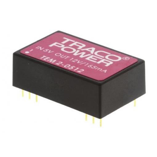 DC-DC převodník 2W, výstup: 12V dc 165mA 1kV dc, Vin 4,5 → 5,5 V DC