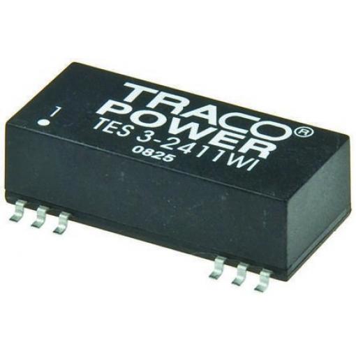 TRACOPOWER Měnič DC/DC TES 3WI, výstup: 15 V dc 1.5 kV dc, Vin 36V dc 100 mA, Vin 9V 3 W -40 °C 70 °C Povrch