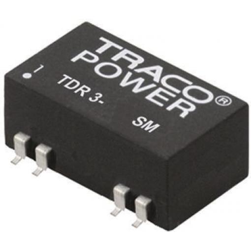 TRACOPOWER Měnič DC/DC TDR 3SM, výstup: 15 V dc 1.5 kV dc, Vin 36V dc 200 mA, Vin 18V 3 W -40 °C 85 °C Povrch