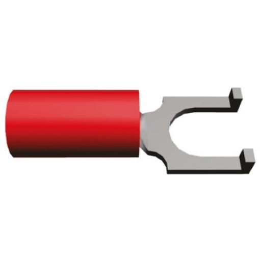 Krimpovací plochý konektor, řada: PLASTI-GRIP, Izolované, M5 barva Červená, max. AWG: 16 AWG, min. AWG: 22 AWG, TE
