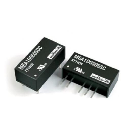 Murata Power Solutions Měnič DC/DC MEA1, výstup: 9 V dc 1 kV dc, Vin 26.4V dc 56 mA, Vin 21.6V 1 W -40 °C 85 °C Průchozí