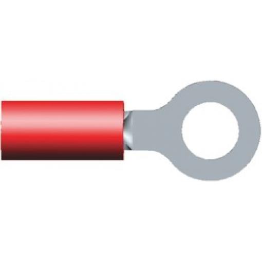 Očková koncovka, řada: PIDG, pokovení: Cín, M5, Červená, 105 °C, min. AWG: 22 AWG, max. AWG: 16 AWG, Izolované, TE