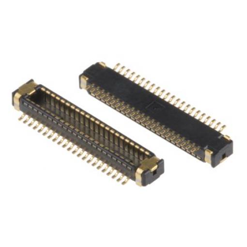 Hirose Konektor FPC, řada: 40, počet kontaktů: 44, počet řad: 2, rozteč: 0.4 mm Vnější, orientace těla: Rovný, Povrch