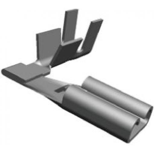TE Connectivity Zásuvný konektor, řada: FASTON .110 Neizolované, 2.79 x 0.81 mm, Černá Vnitřní, celková délka: 10.92 mm,
