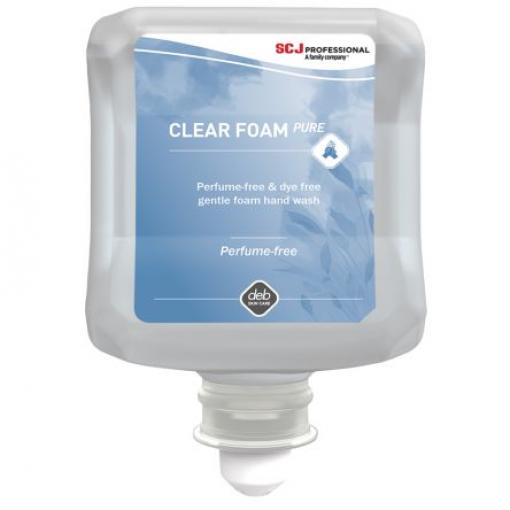 SCJ Professional Pěnový čisticí prostředek na ruce, Čirá, vůně: Neparfémované, Clear FOAM, 1 L Patrona, sortiment: CLR