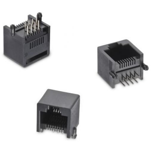 Wurth Elektronik Konektor RJ45, řada: 615008 Vnitřní Cat3, počet cest: 8, Horizontální, Montáž na plošný spoj Nestíněný,