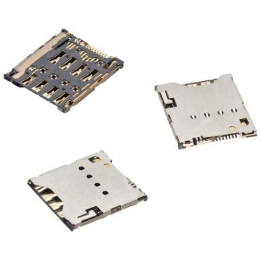 Wurth Elektronik Konektor paměťové karty, číslo řady: WR-CRD Micro SIM Card Connector Hinge Type, počet řad: 2, počet
