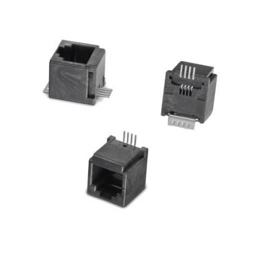 Wurth Elektronik Konektor RJ45, řada: 634104 Vnitřní, počet cest: 4, Svislé, Povrchová montáž Nestíněný, počet portů: