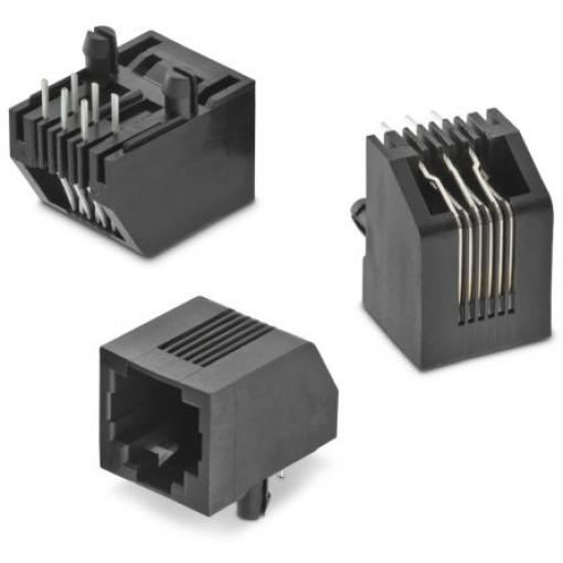 Wurth Elektronik Konektor RJ45, řada: 615006 Vnitřní, počet cest: 6, Horizontální, Montáž na plošný spoj Nestíněný,