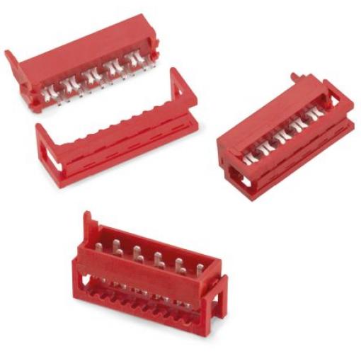 Wurth Elektronik Konektor IDC, řada: 1570 Vnější, rozteč: 2.54 mm, počet kontaktů: 14, počet řad: 2, Kabel, IDC,