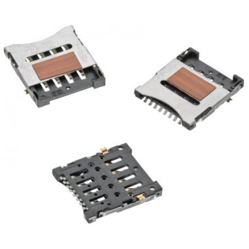 Wurth Elektronik Konektor paměťové karty, číslo řady: WR-CRD Micro SIM Card Connector Hinge Type, počet řad: 2, počet