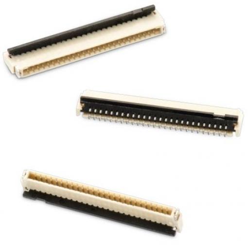 Wurth Elektronik Konektor FPC, řada: 687, počet kontaktů: 10, počet řad: 1, rozteč: 0.5 mm Vnější, orientace těla: