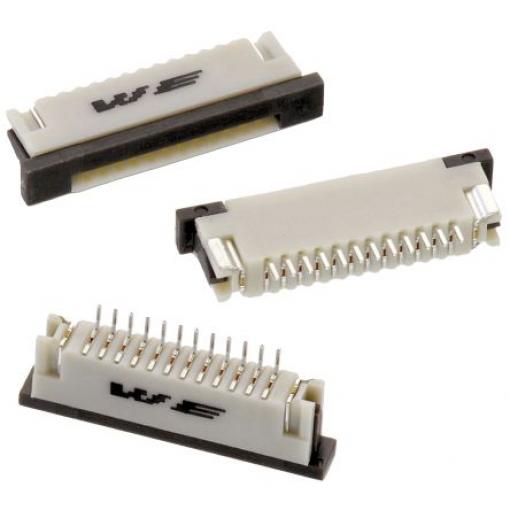 Konektor FPC, řada: WR-FPC, číslo řady: 686, počet kontaktů: 5, počet řad: 1, rozteč: 1mm, orientace těla: Svislý,