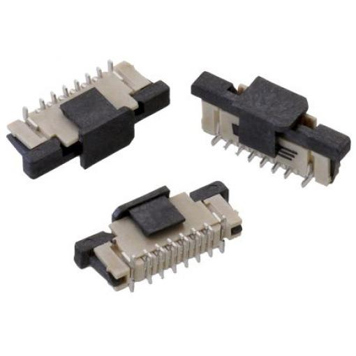 Konektor FPC, řada: WR-FPC, číslo řady: 687, počet kontaktů: 18, počet řad: 1, rozteč: 0.5mm, orientace těla: Svislý,