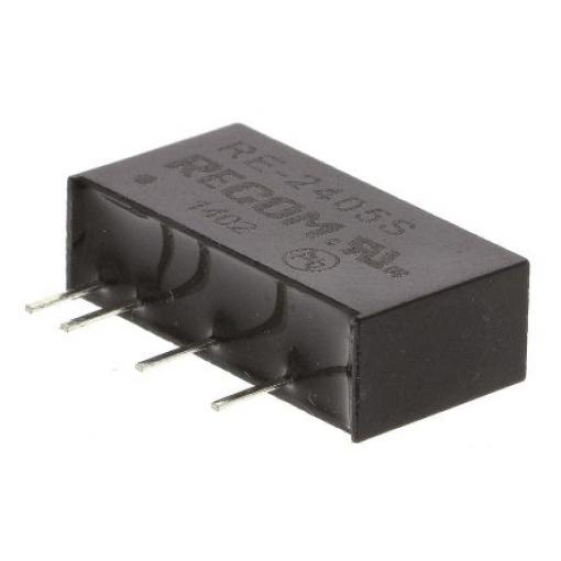 Recom Měnič DC/DC RE, výstup: 5 V dc 1 kV dc, Vin 26.4V dc 200 mA, Vin 21.6V 1 W -40 °C 85 °C Průchozí otvor