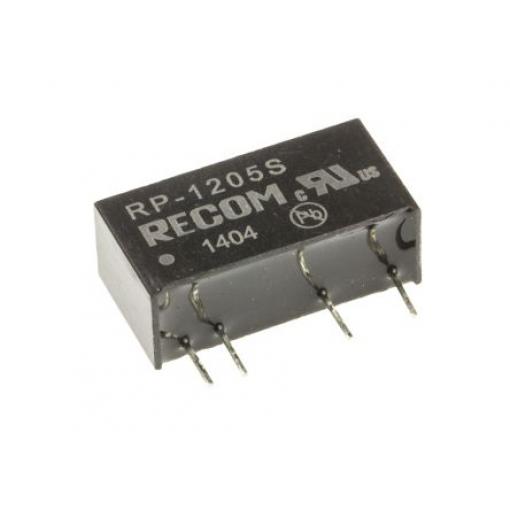 Recom Měnič DC/DC RP, výstup: 5 V dc 2.6 kV ac, Vin 13.2V dc 200 mA, Vin 10.8V 1 W -40 °C 85 °C Průchozí otvor