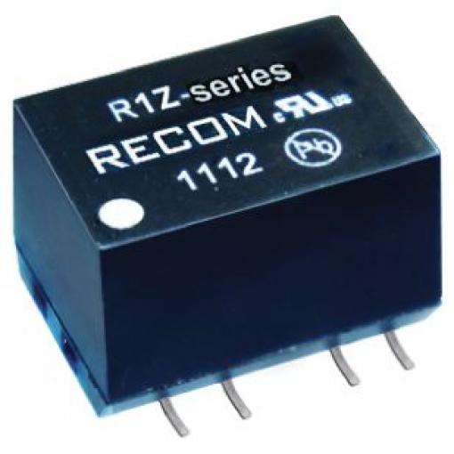 Recom Měnič DC/DC R1Z, výstup: 5 V dc 1 kV dc, Vin 12.6V dc 200 mA, Vin 12V dc 1 W -40 °C 100 °C Povrch