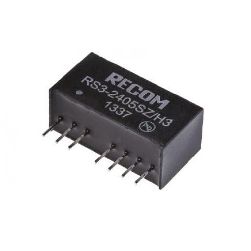 Recom Měnič DC/DC RS3, výstup: 5 V dc 3 kV dc, Vin 27V dc 600 mA, Vin 9V 3 W -40 °C 71 °C Průchozí otvor