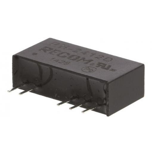 Recom Měnič DC/DC RH, výstup: 12 V dc 3 kV dc, Vin 5.5V 42 mA, Vin 4.5V 1 W -40 °C 85 °C Průchozí otvor