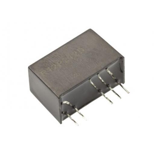 Recom Měnič DC/DC R12P, výstup: 12 V dc 2.6 kV ac, Vin 12V dc 85 mA, Vin 0V 2 W -40 °C 90 °C Průchozí otvor
