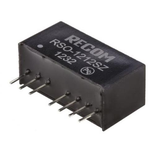Recom Měnič DC/DC RSO, výstup: 12 V dc 1 kV dc, Vin 18V dc 83 mA, Vin 4.5V 1 W -40 °C 75 °C Průchozí otvor