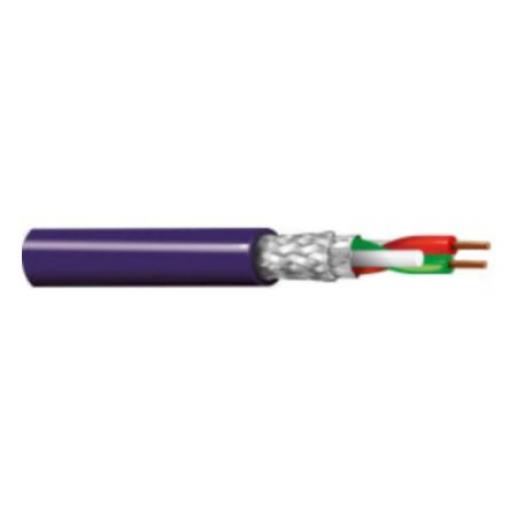 Datový kabel 1 pár v balení, typ pláště: Pocínovaný měděný splétaný, PVC, 30 V Stíněný, chování ohně: Zpomalovač hoření
