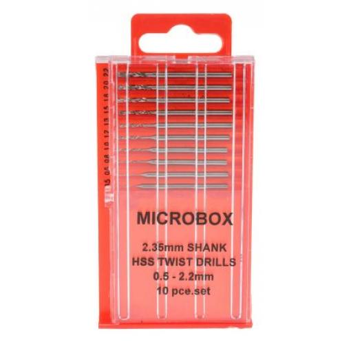 Sada bitů vrtáků, Rychlořezná ocel, počet kusů: 10 Otáčecí RS PRO Více materiálů, max. velikost: 2.2 mm, min. velikost: