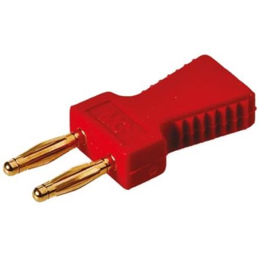 Staubli Propojka, řada: KS2 Vnější, Rovný barva Červená, počet kontaktů: 2, počet řad: 1, rozteč: 6 mm