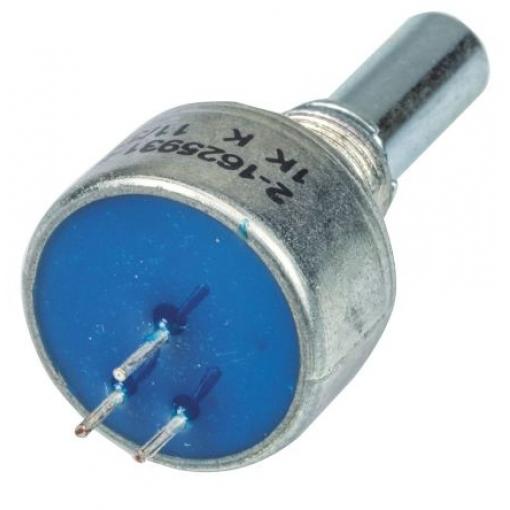 Potenciometr, průměr hřídele: 6.35 mm 1otáčkový, řada: M 1 kΩ 10 % 2 W 404802692035 Rotační, Montáž do panelu 1 TE