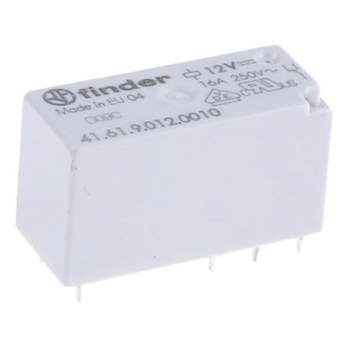 Finder Výkonové relé SPDT Montáž na plošný spoj 16 A 12 V dc 41