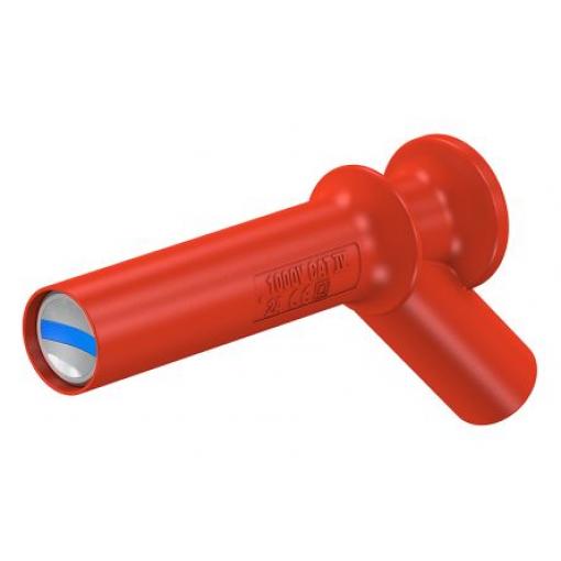 Adaptér testovacího konektoru, Červená, materiál kontaktu: Ocel, pokovení kontaktu: Nikl, 1 kV Staubli