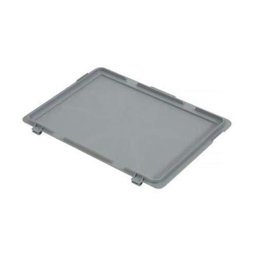 Víko úložného boxu Šedá, Polypropylen, 19 mm x 300 mm x 400 mm RS PRO
