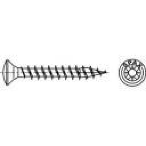 158718 půlkulaté šrouby 6 mm 80 mm křížová drážka Pozidriv ocel galvanizováno zinkem 200 ks
