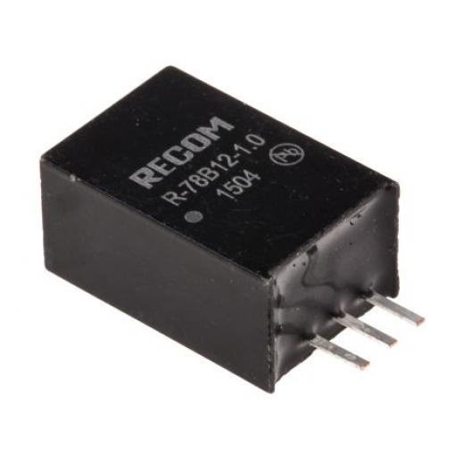 Recom Spínací regulátor, výstup: 12 V dc Průchozí otvor 1 A 32V dc, počet výstupů: 1