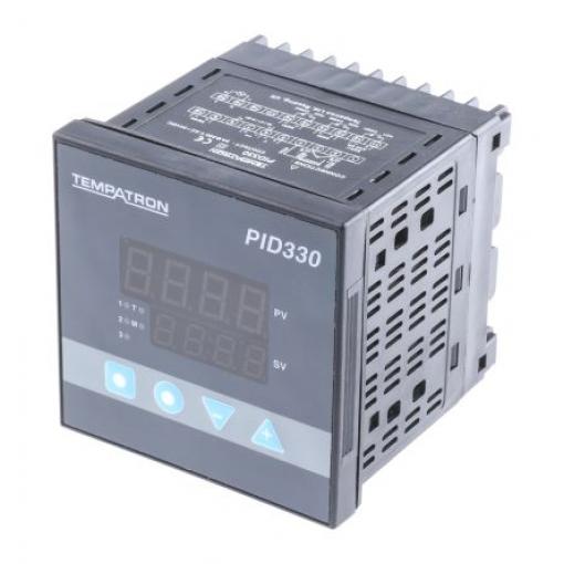 Tempatron PID regulátor teploty, řada: PID330 Panel, 50 °C, 0 °C, počet výstupů: 2, výstup: Relé, SSR 270V ac, typ