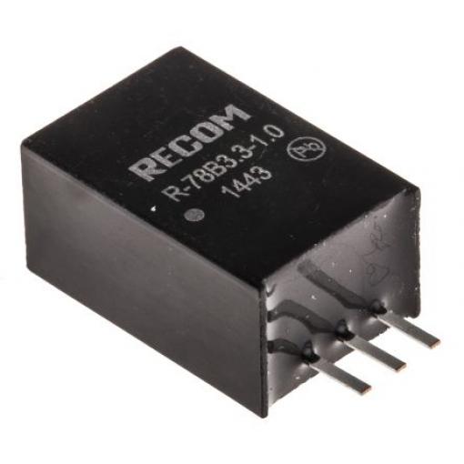 Recom Spínací regulátor, výstup: 3.3 V dc Průchozí otvor 1 A 32V dc, počet výstupů: 1