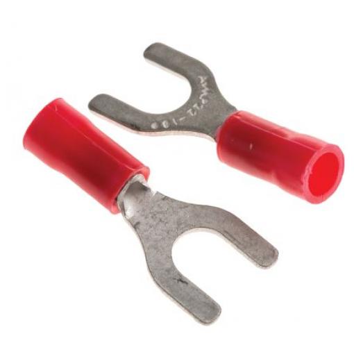 Krimpovací plochý konektor, řada: PLASTI-GRIP, Izolované, M5 barva Červená, max. AWG: 16 AWG, min. AWG: 22 AWG, TE