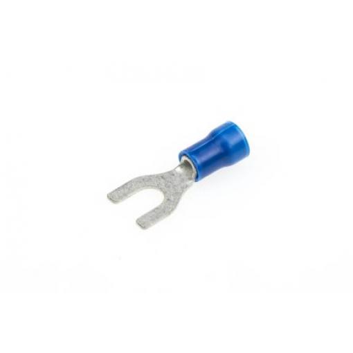 Krimpovací plochý konektor, řada: PLASTI-GRIP, Izolované, M5 barva Modrá, max. AWG: 14 AWG, min. AWG: 16 AWG, TE