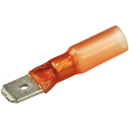 TE Connectivity Zásuvný konektor, řada: DuraSeal Izolované, 6.35 x 0.8 mm, Červená Vnitřní, celková délka: 1.85 in,