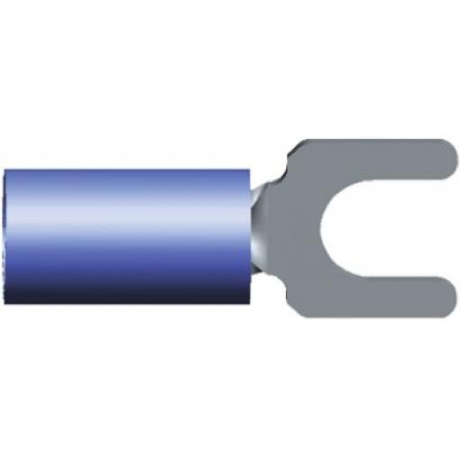 Krimpovací plochý konektor, řada: PIDG, Izolované, M2.5 barva Modrá, max. AWG: 14 AWG, min. AWG: 16 AWG, TE