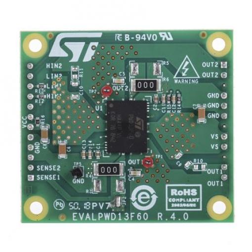 Vyhodnocovací deska Vysokonapěťová vyhodnocovací deska Úplný můstek STMicroelectronics EVALPWD13F60, pro použití s:
