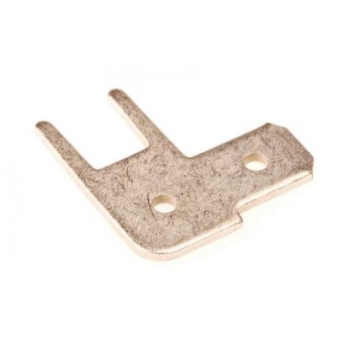 TE Connectivity Zásuvný konektor, řada: FASTON .187 Neizolované, 4.8 x 0.8 mm, Stříbrná Vnější, celková délka: 13 mm,