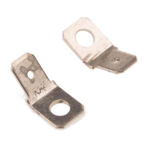 TE Connectivity Zásuvný konektor, řada: FASTON .250 Neizolované, 6.35 x 0.81 mm, Černá Vnější, celková délka: 16.5 mm,