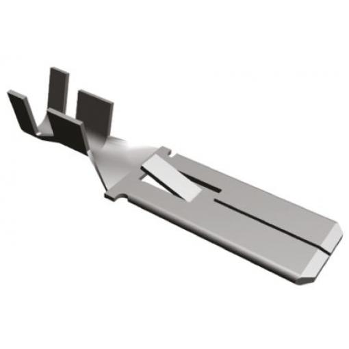 TE Connectivity Zásuvný konektor, řada: FASTIN-FASTON .375 Neizolované, 9.53 x 1.22 mm, Černá Vnější, celková délka:
