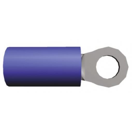 Očková koncovka, řada: PLASTI-GRIP, pokovení: Cín, M5, Modrá, 105 °C, min. AWG: 16 AWG, max. AWG: 14 AWG, Izolované, TE