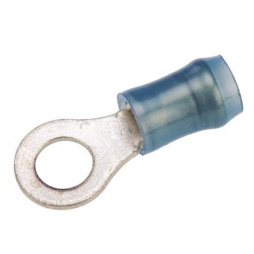 Očková koncovka, řada: PIDG, pokovení: Cín, M5, Modrá, 105 °C, min. AWG: 16 AWG, max. AWG: 14 AWG, Izolované, TE
