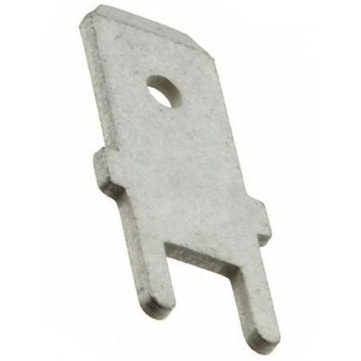 TE Connectivity Zásuvný konektor, řada: FASTON .250 Neizolované, 6.3 x 0.8 mm, Stříbrná Vnější, celková délka: 16.5 mm,