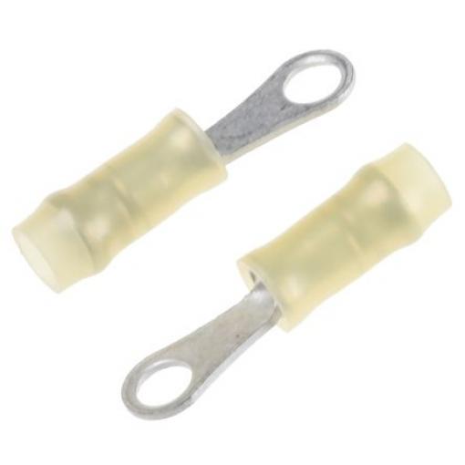 Očková koncovka, řada: PIDG, pokovení: Cín, M2, Žlutá, 105 °C, min. AWG: 26 AWG, max. AWG: 22 AWG, Izolované, TE