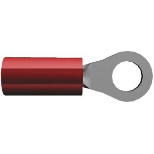 Očková koncovka, řada: PIDG, pokovení: Cín, M2.5, Červená, 105 °C, min. AWG: 22 AWG, max. AWG: 16 AWG, Izolované, TE